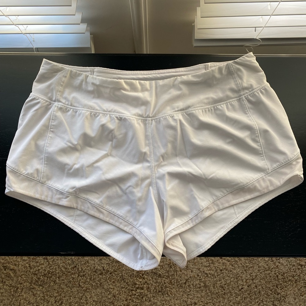 White Lululemon Shorts Size 8
